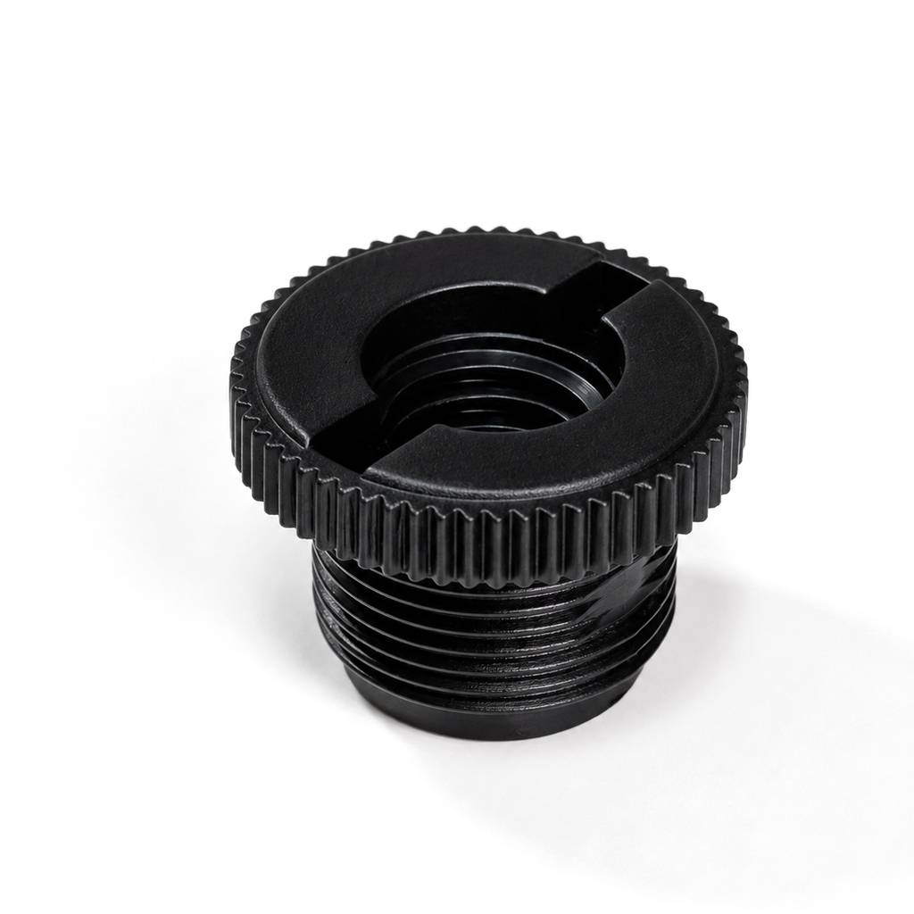 Adaptador de Stand de Micrófono 3/8 Hembra A 5/8 Macho Negro