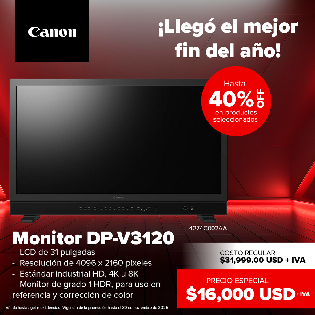 Canon DP-V3120 – Monitor de Referencia 4K HDR de 31”