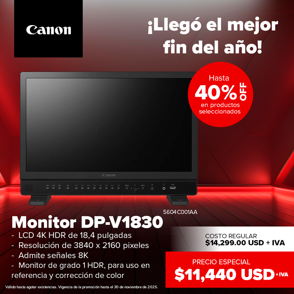 Canon DP-V1830 – Monitor de Referencia UHD/4K de 18.4″