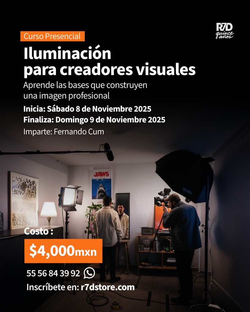 Curso Presencial: Curso Iluminación para creadores visuales del 8-9 Noviembre 2025
