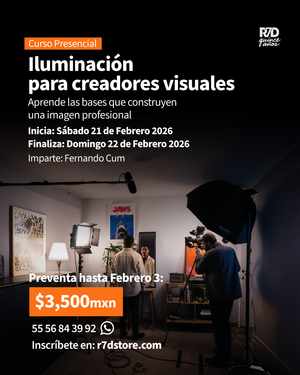 Curso Presencial: Curso Iluminación para creadores visuales del 21 al 22 de Febrero 2026