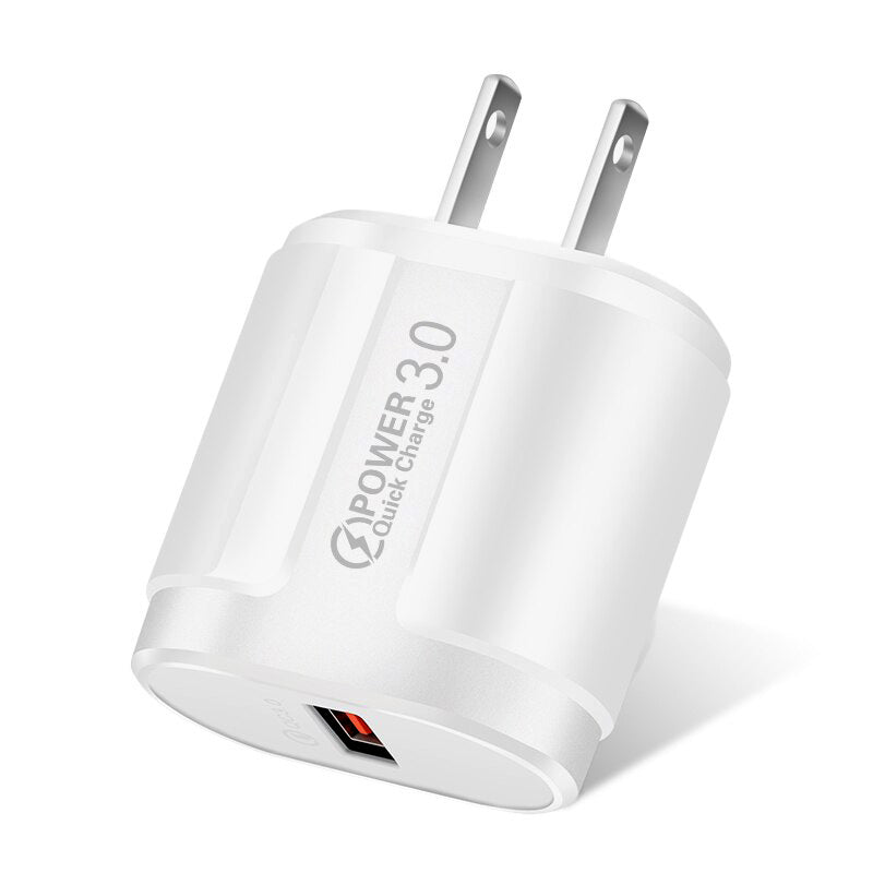 USLION-Adaptador de Carga rápida QC 3.0 Universal de 18W