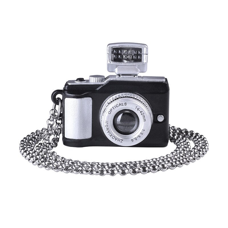 Collar de Cámara 80s con disparo de flash - Simula disparo - Fotógrafo