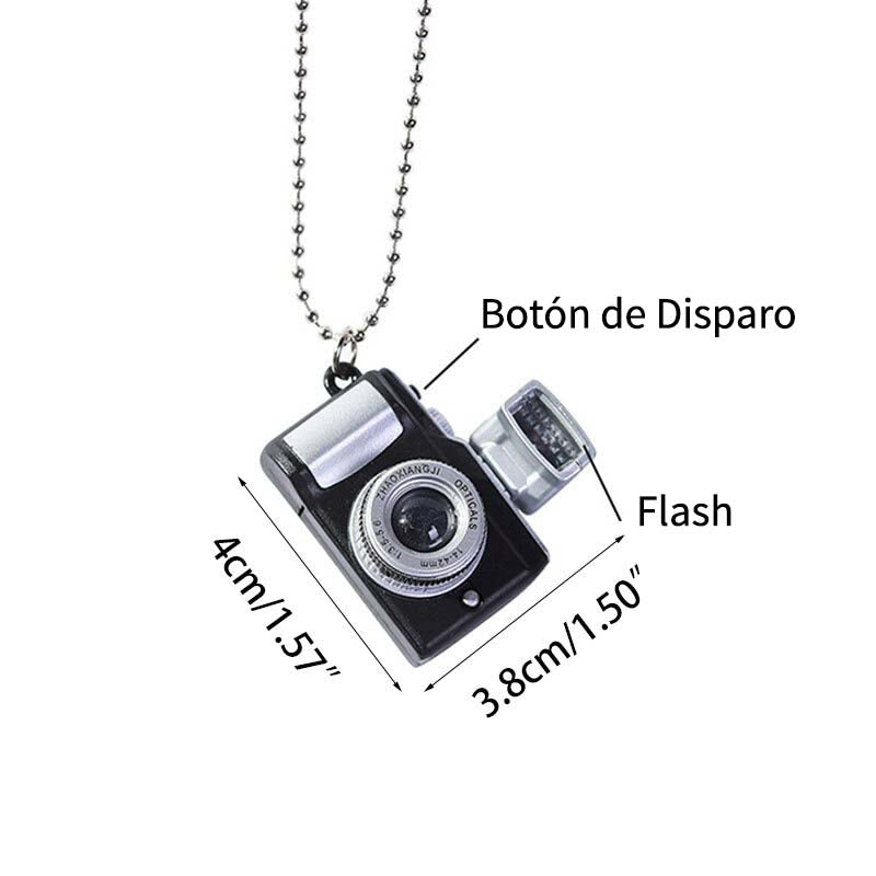 Collar de Cámara 80s con disparo de flash - Simula disparo - Fotógrafo –  R7D Store
