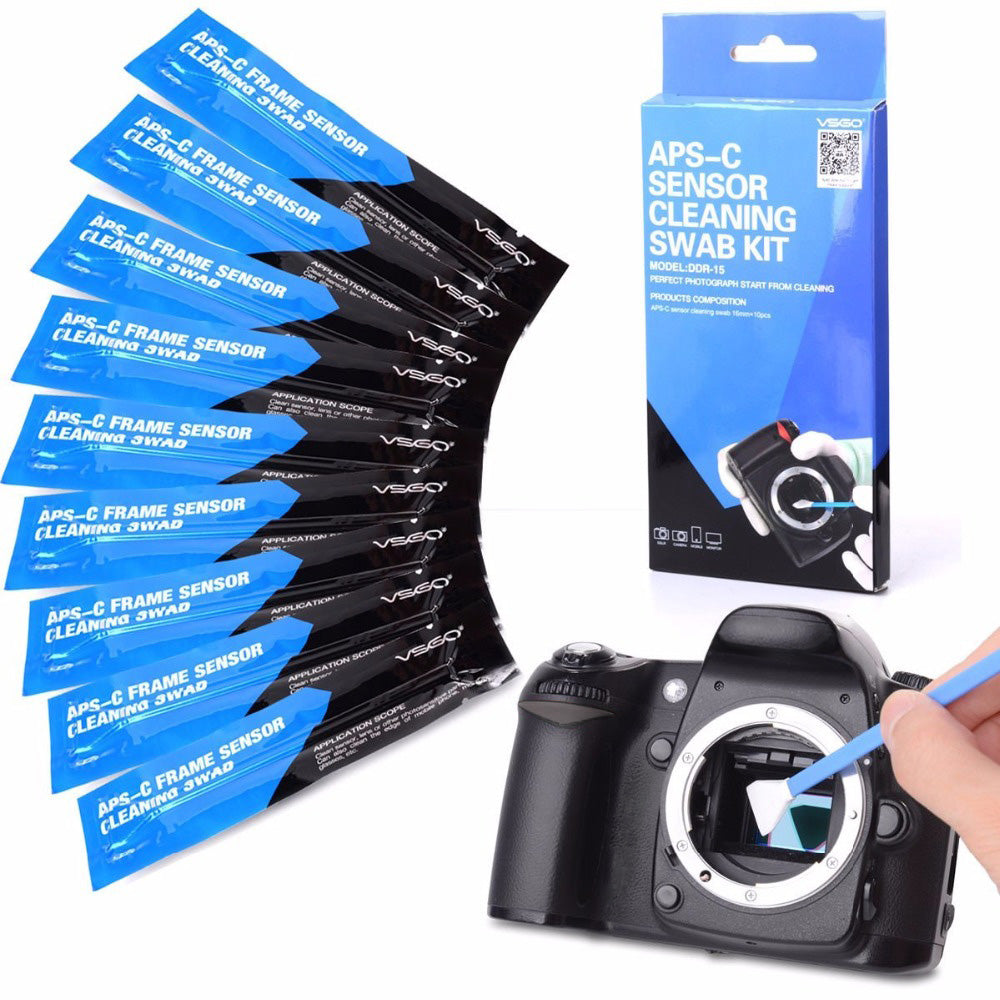 Explícito Extinto Desconfianza Kit de 10 Hisopos de limpieza de Sensor de cámara Digital y lentes SEC –  R7D Store